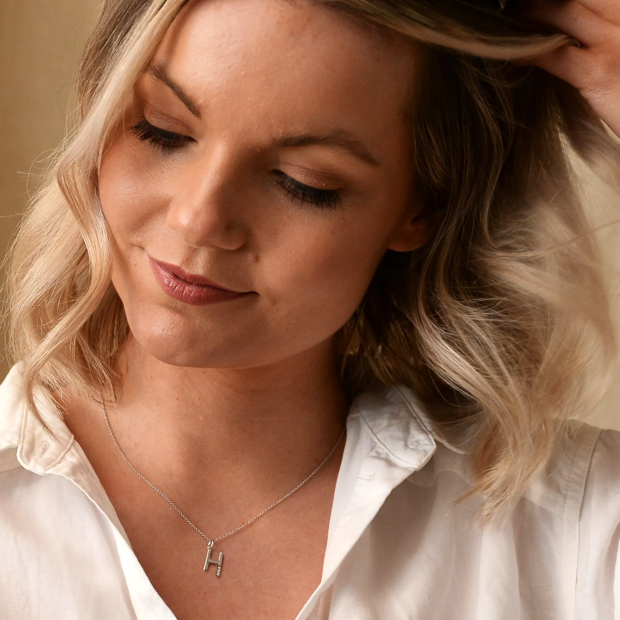 Hot Diamonds Initial Letter Pendants | Sterling Silver