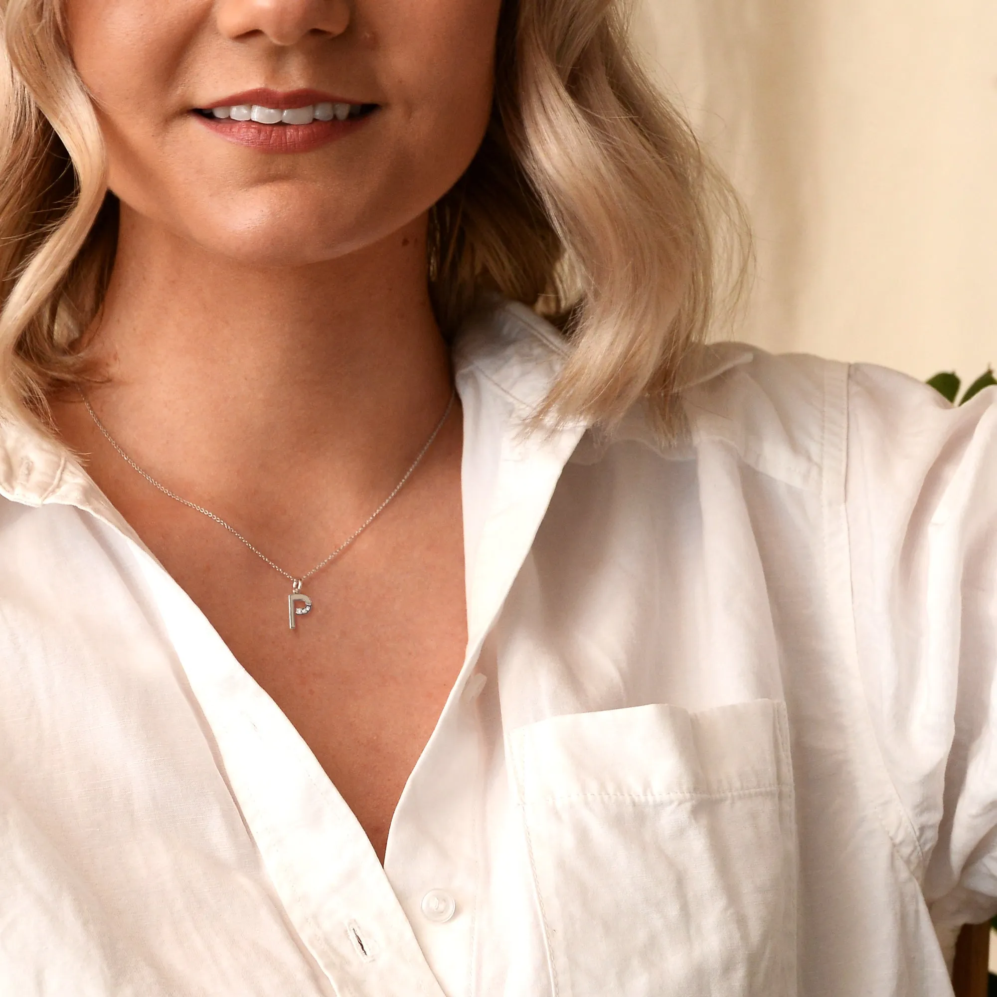 Hot Diamonds Initial Letter Pendants | Sterling Silver