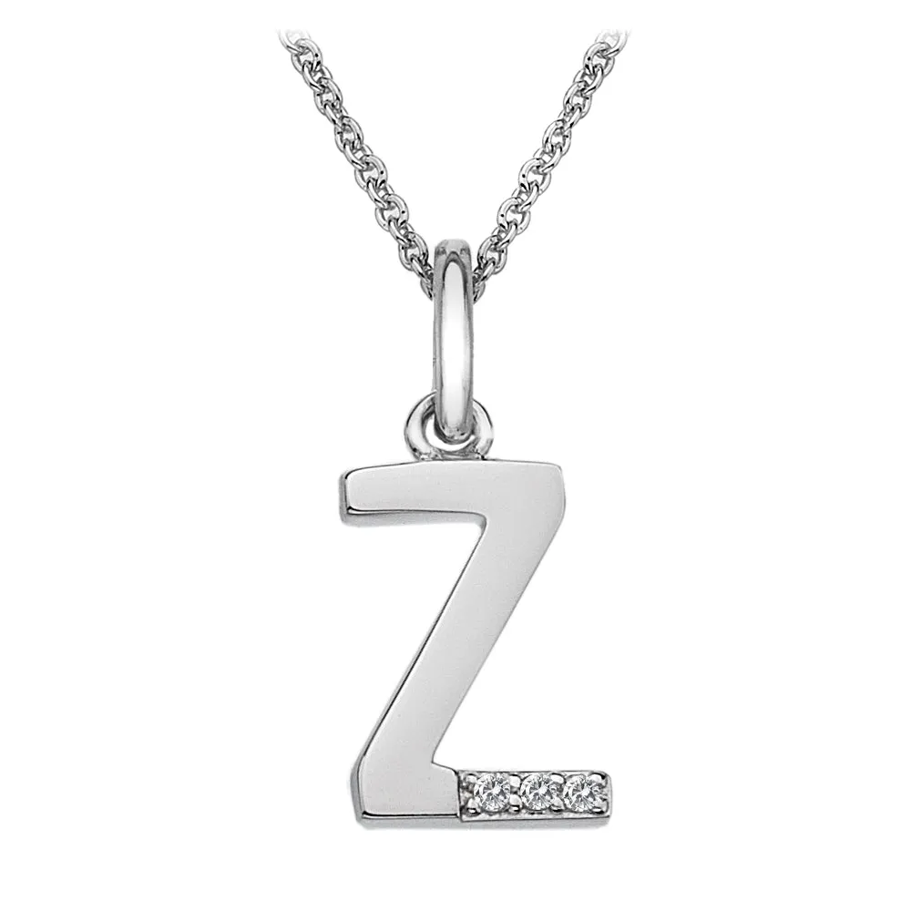 Hot Diamonds Initial Letter Pendants | Sterling Silver