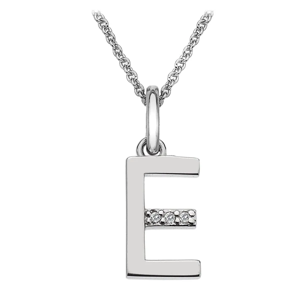 Hot Diamonds Initial Letter Pendants | Sterling Silver