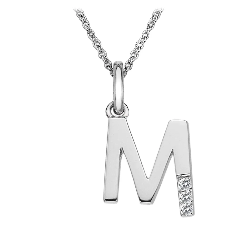 Hot Diamonds Initial Letter Pendants | Sterling Silver