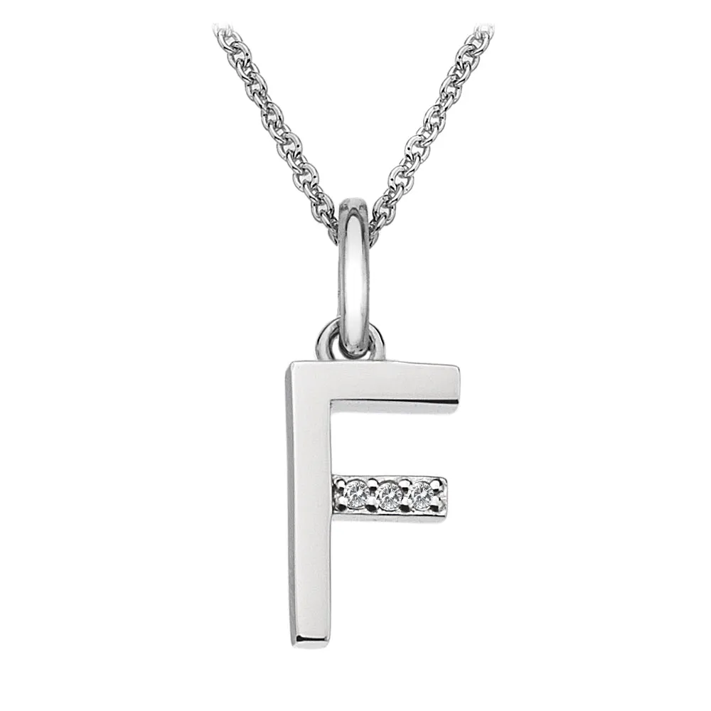 Hot Diamonds Initial Letter Pendants | Sterling Silver