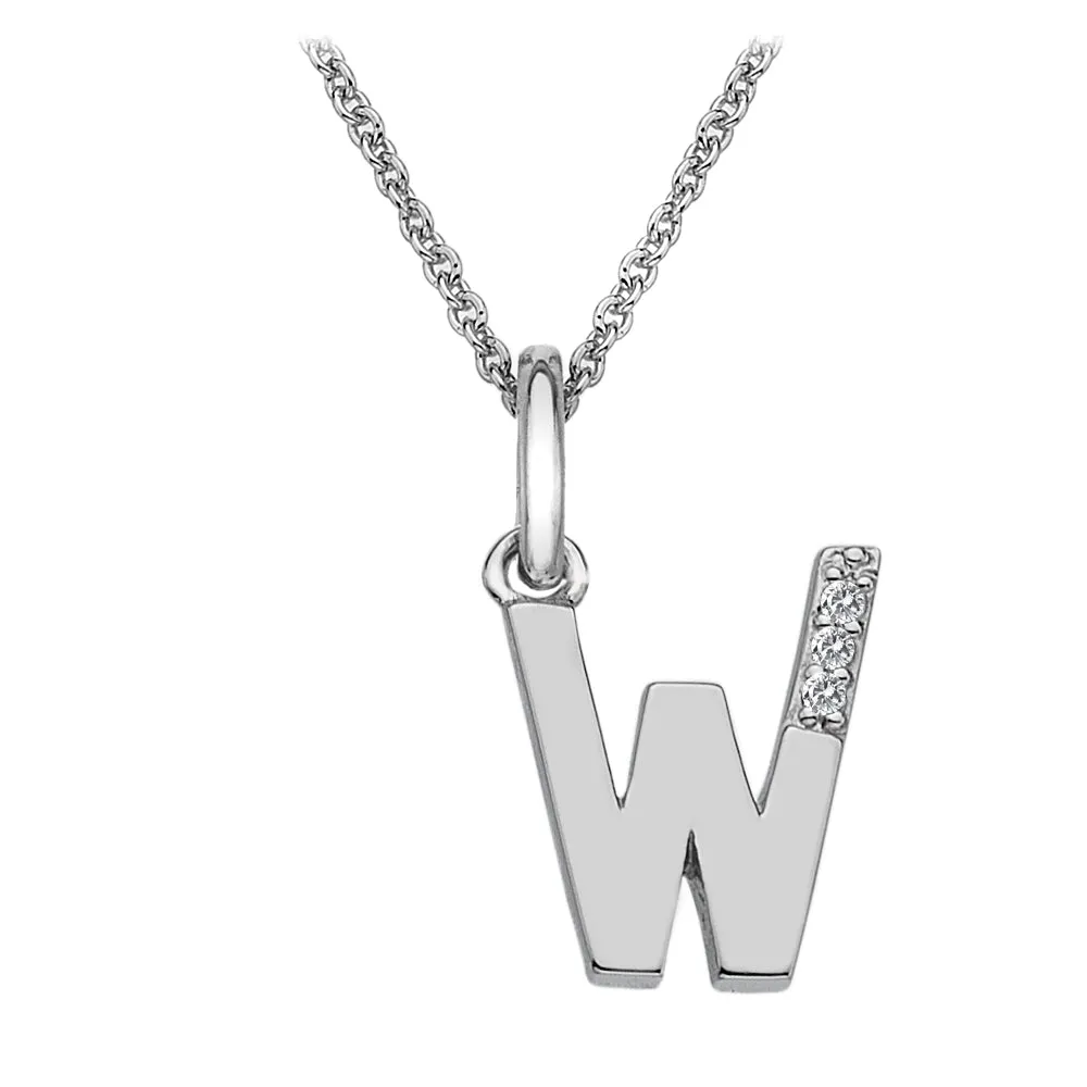 Hot Diamonds Initial Letter Pendants | Sterling Silver