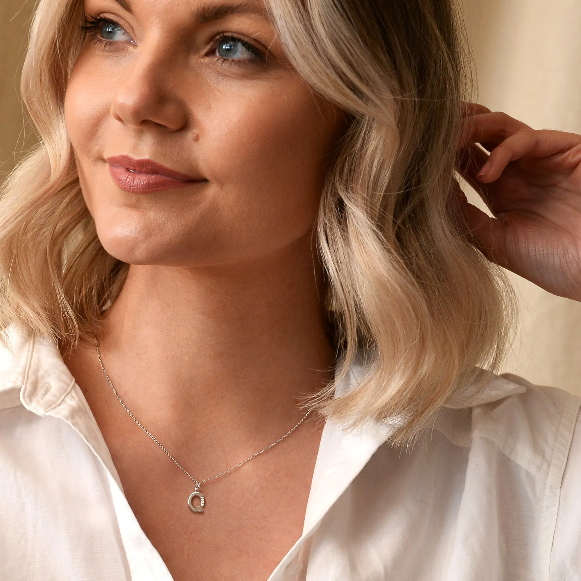 Hot Diamonds Initial Letter Pendants | Sterling Silver