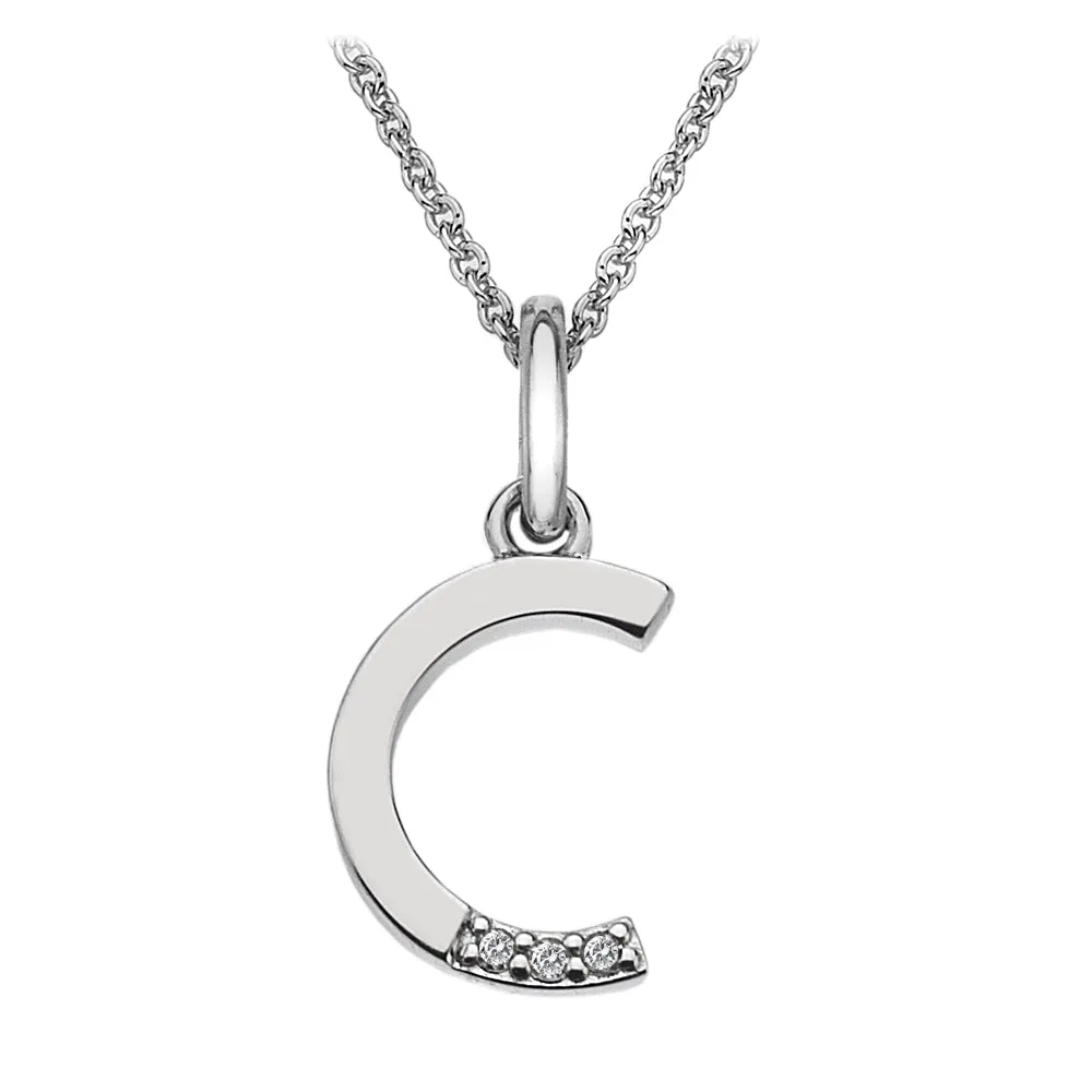 Hot Diamonds Initial Letter Pendants | Sterling Silver