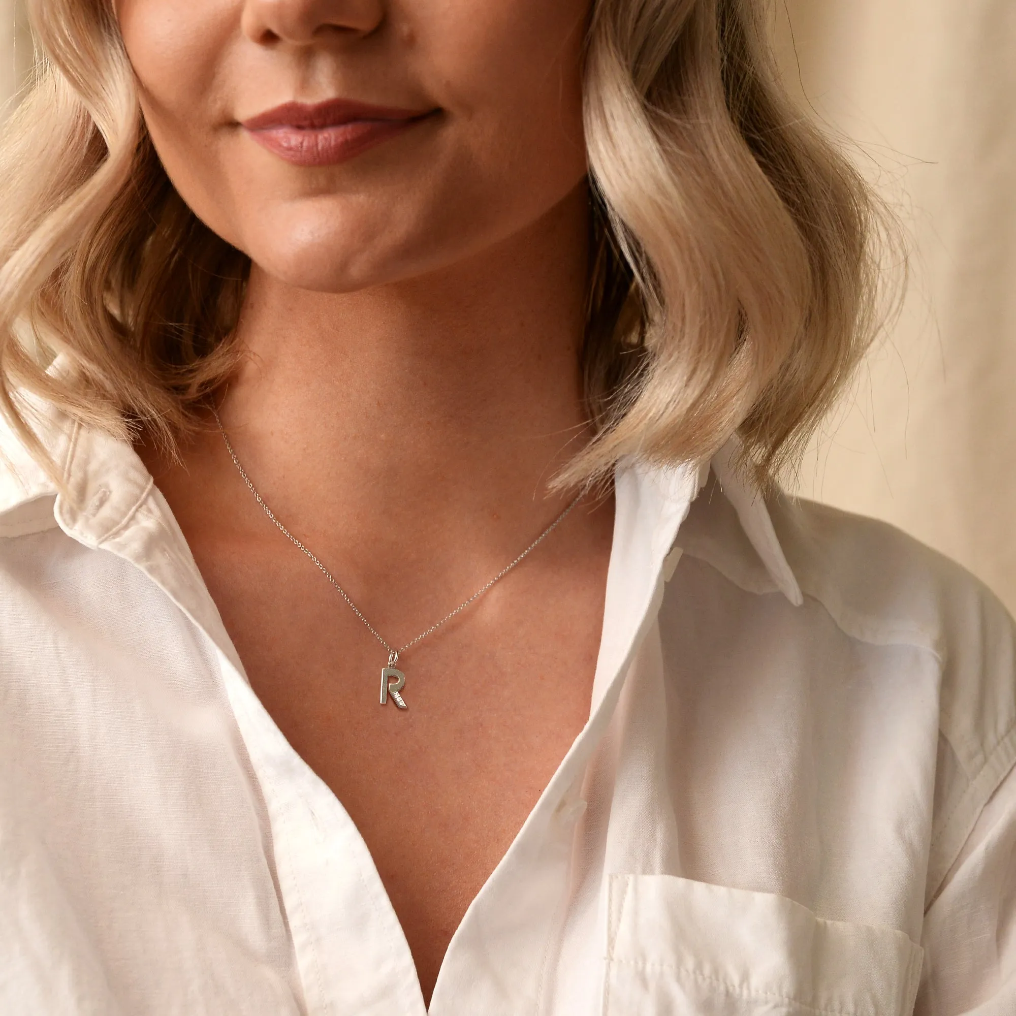 Hot Diamonds Initial Letter Pendants | Sterling Silver