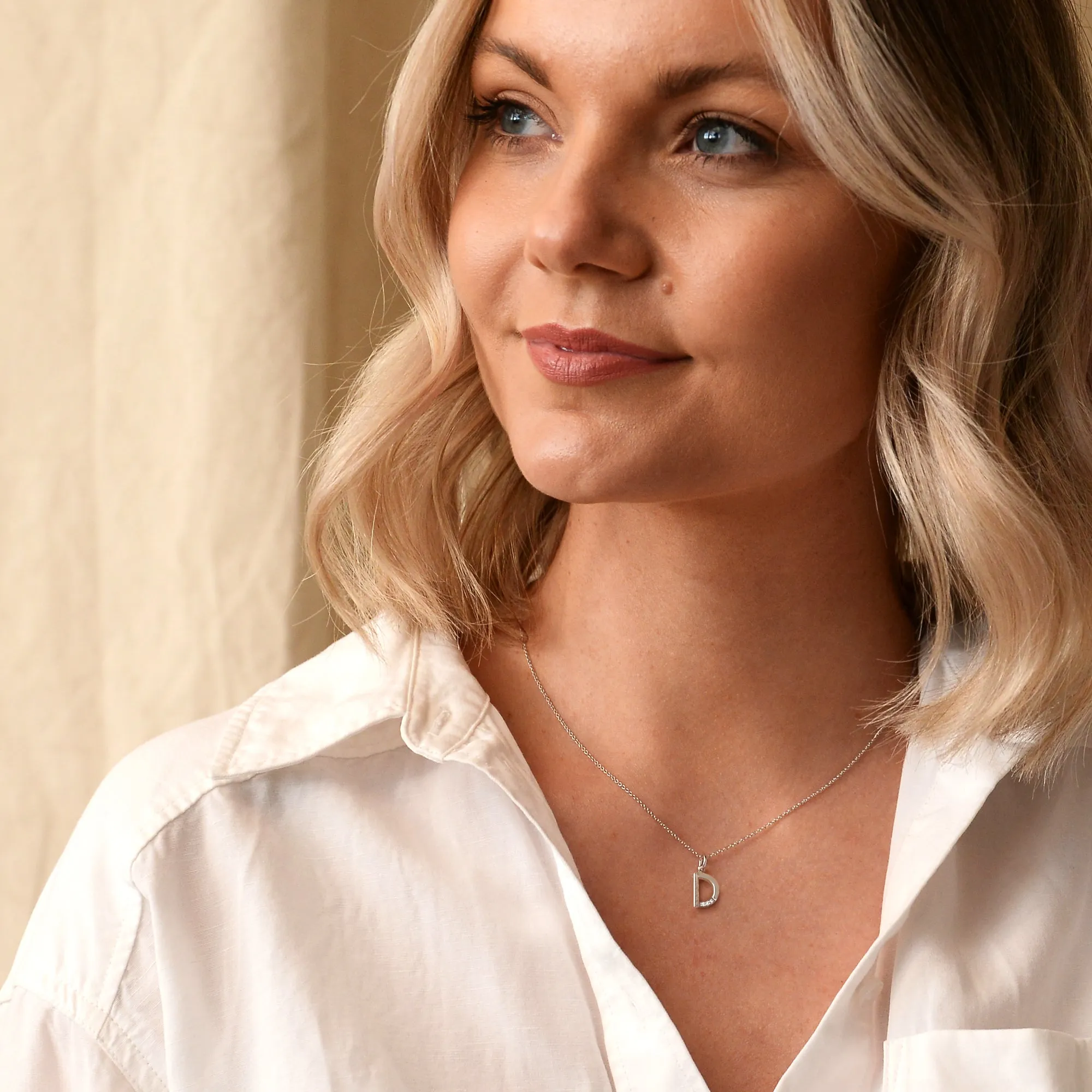 Hot Diamonds Initial Letter Pendants | Sterling Silver