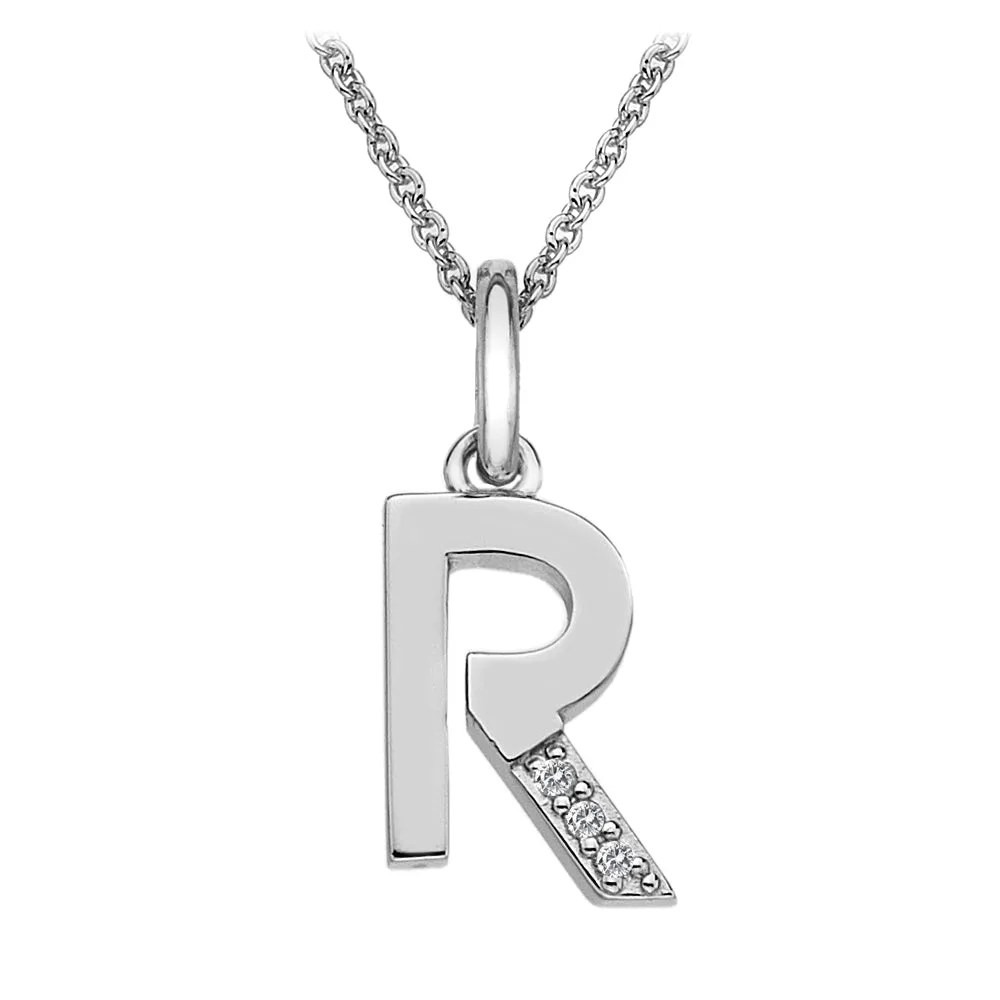 Hot Diamonds Initial Letter Pendants | Sterling Silver