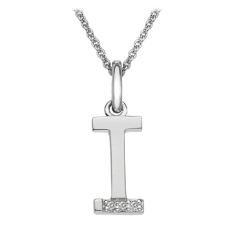 Hot Diamonds Initial Letter Pendants | Sterling Silver