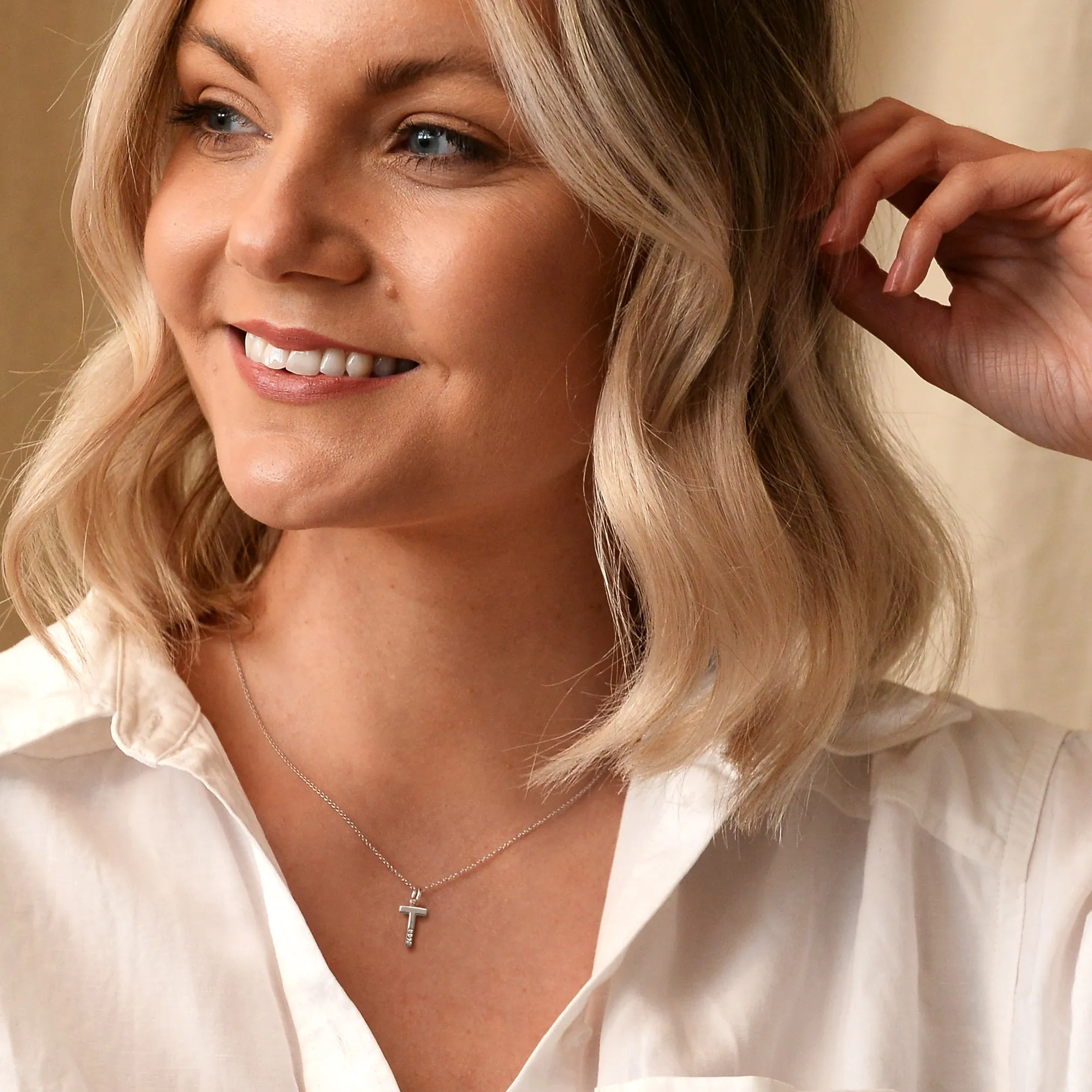 Hot Diamonds Initial Letter Pendants | Sterling Silver