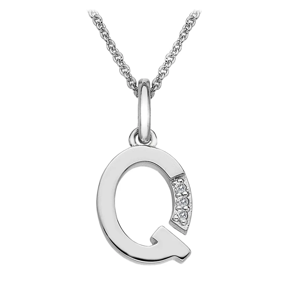 Hot Diamonds Initial Letter Pendants | Sterling Silver