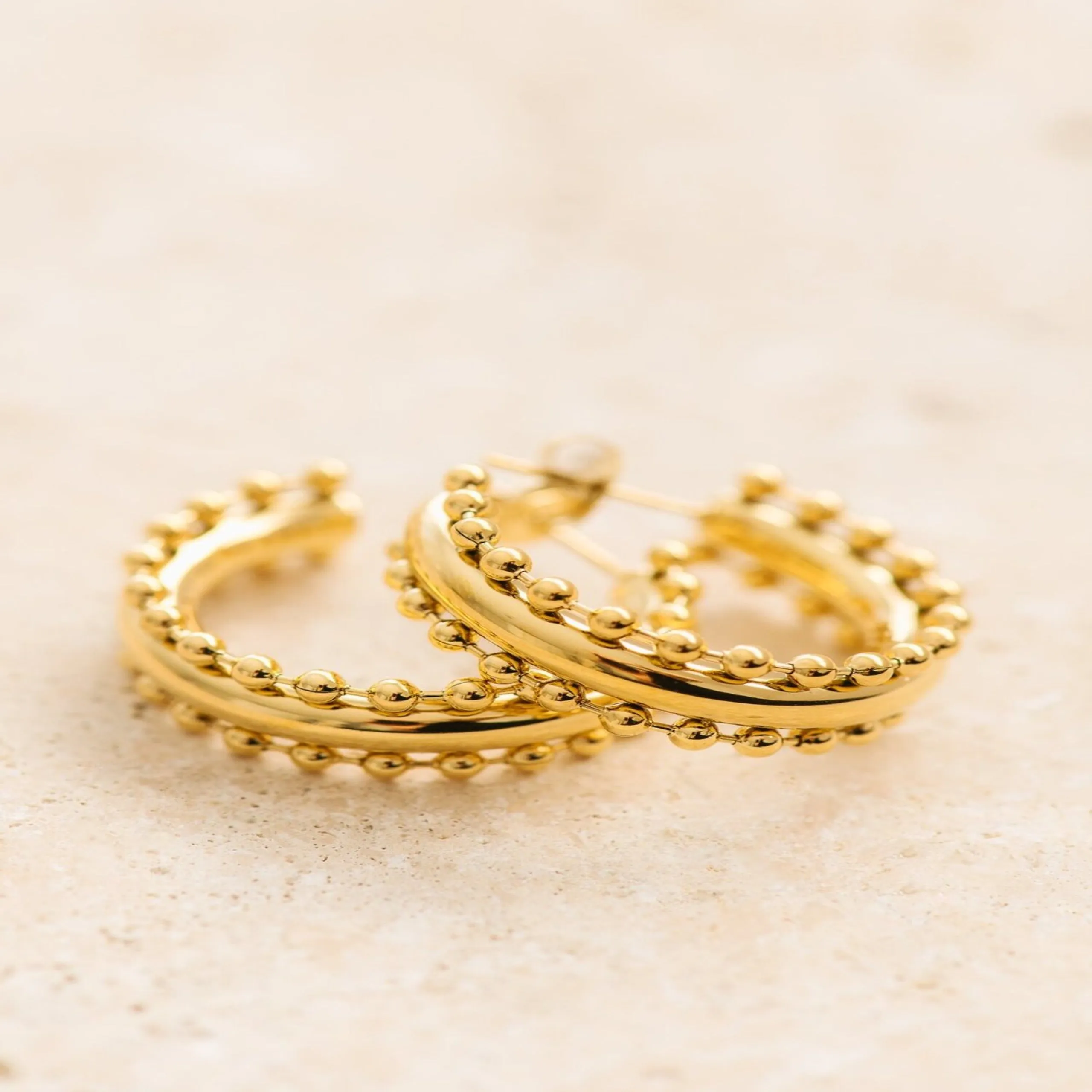 Indigo & Wolfe - Bohemia Hoops - Gold