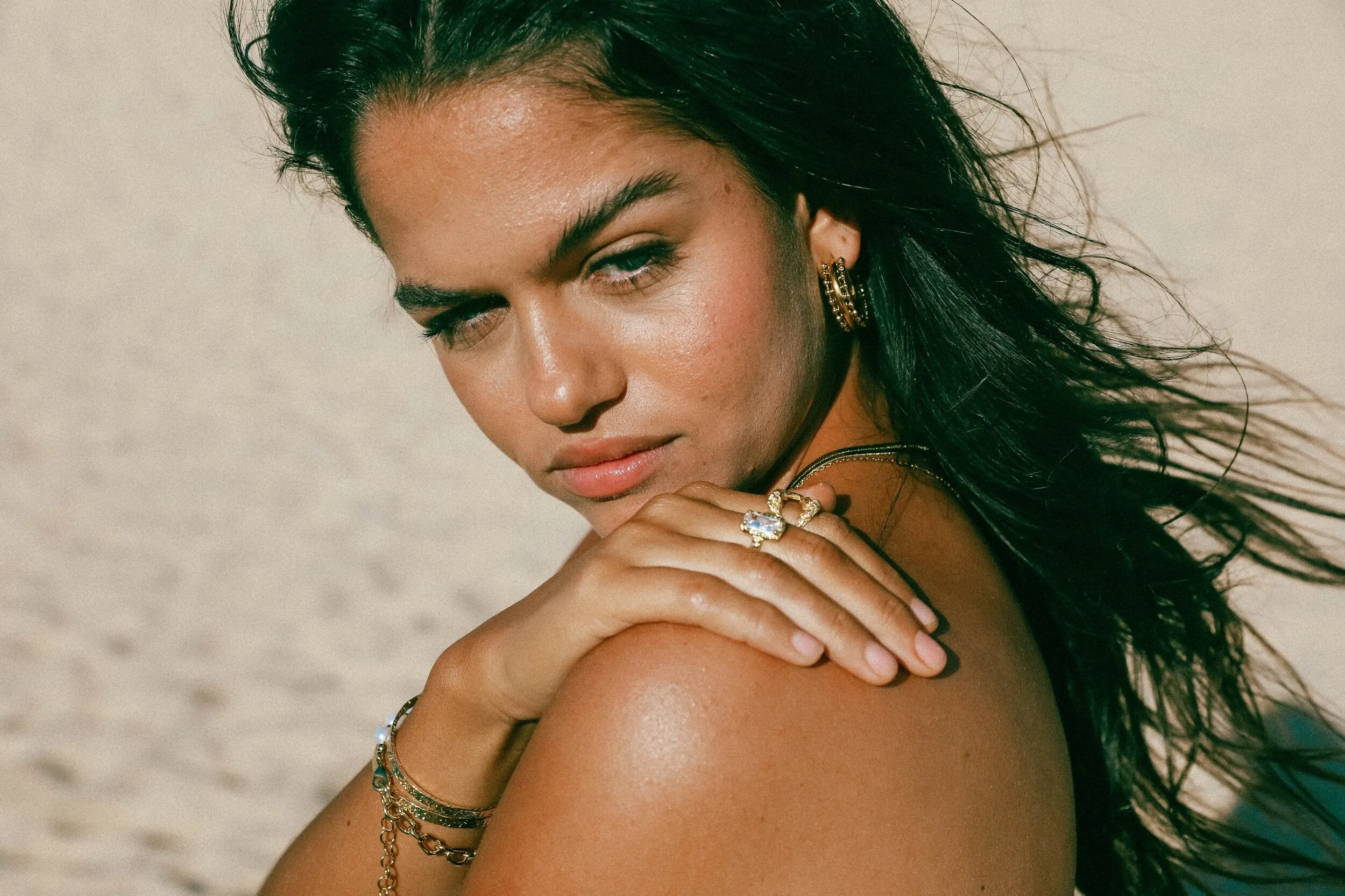 Indigo & Wolfe - Bohemia Hoops - Gold