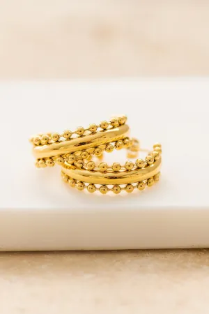 Indigo & Wolfe - Bohemia Hoops - Gold