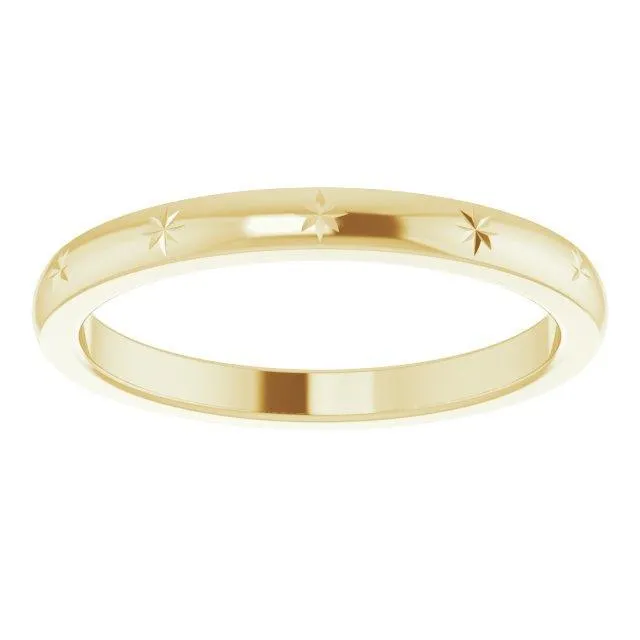 JDSP52345 - 14K Stackable Starburst Ring