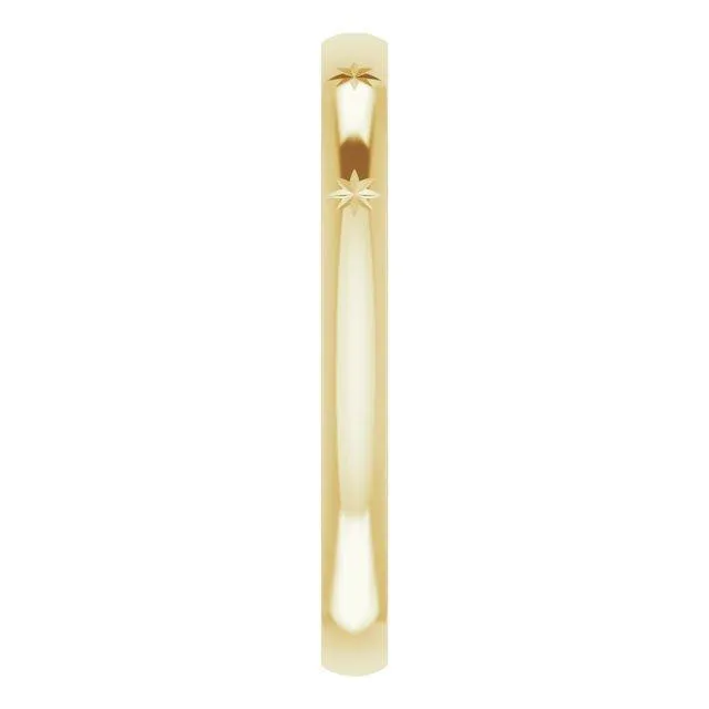 JDSP52345 - 14K Stackable Starburst Ring