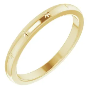 JDSP52345 - 14K Stackable Starburst Ring