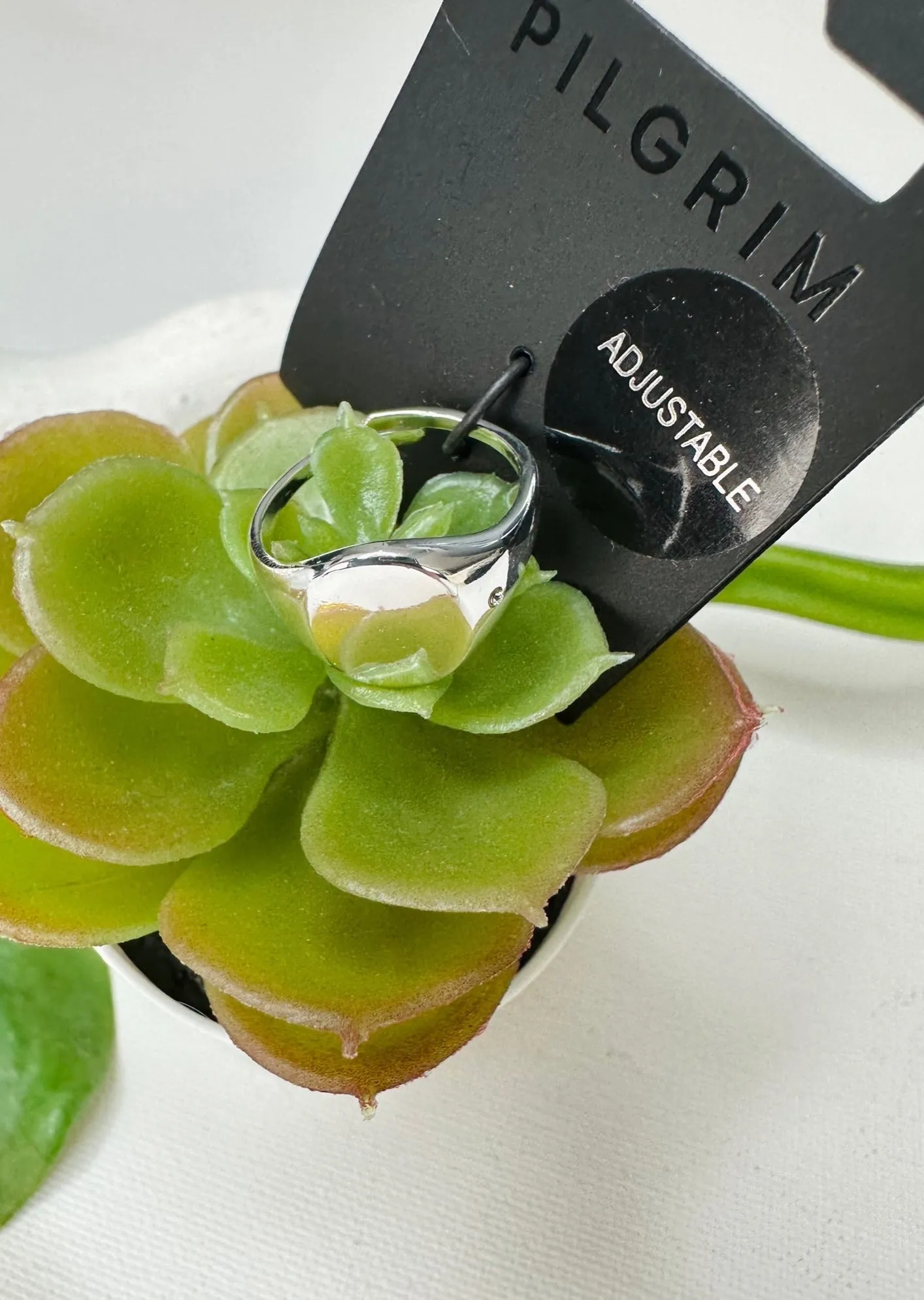 JULIETTA CRYSTAL SIGNET RING