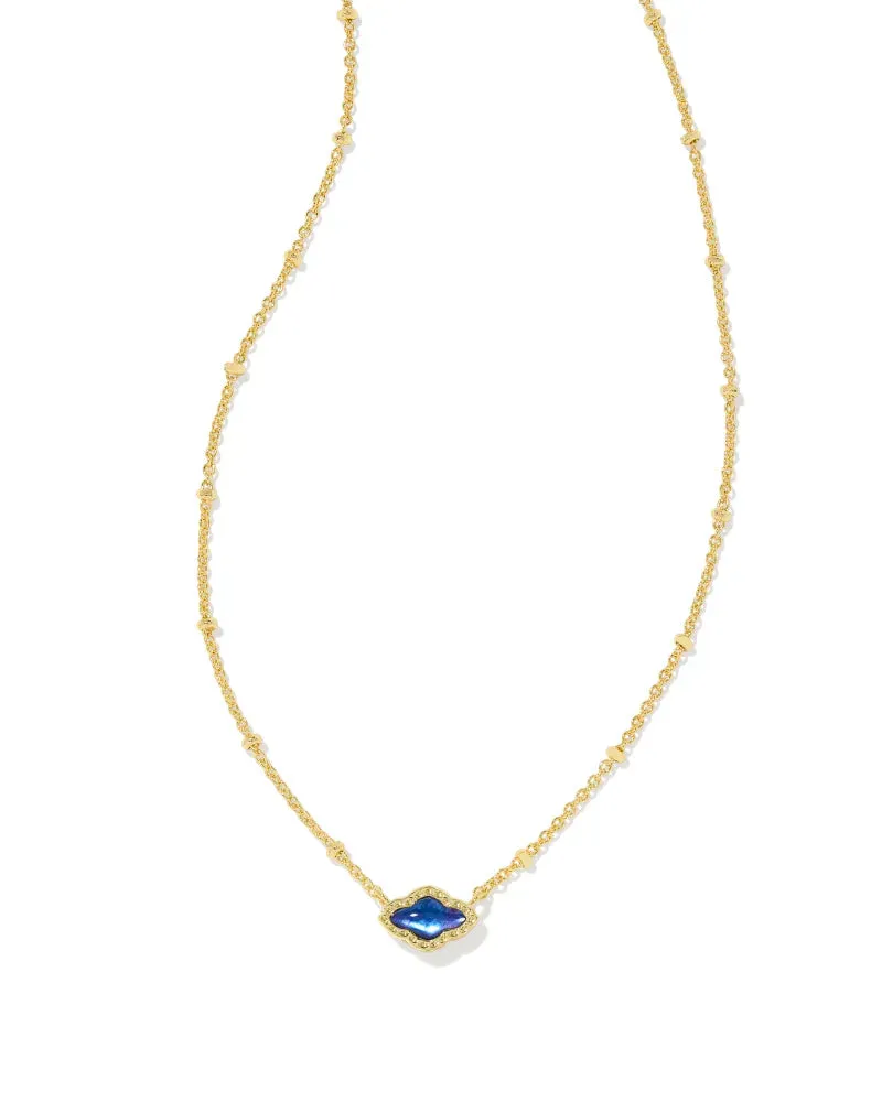Kendra Scott Mini Abbie Satellite Gold Short Pendant Necklace