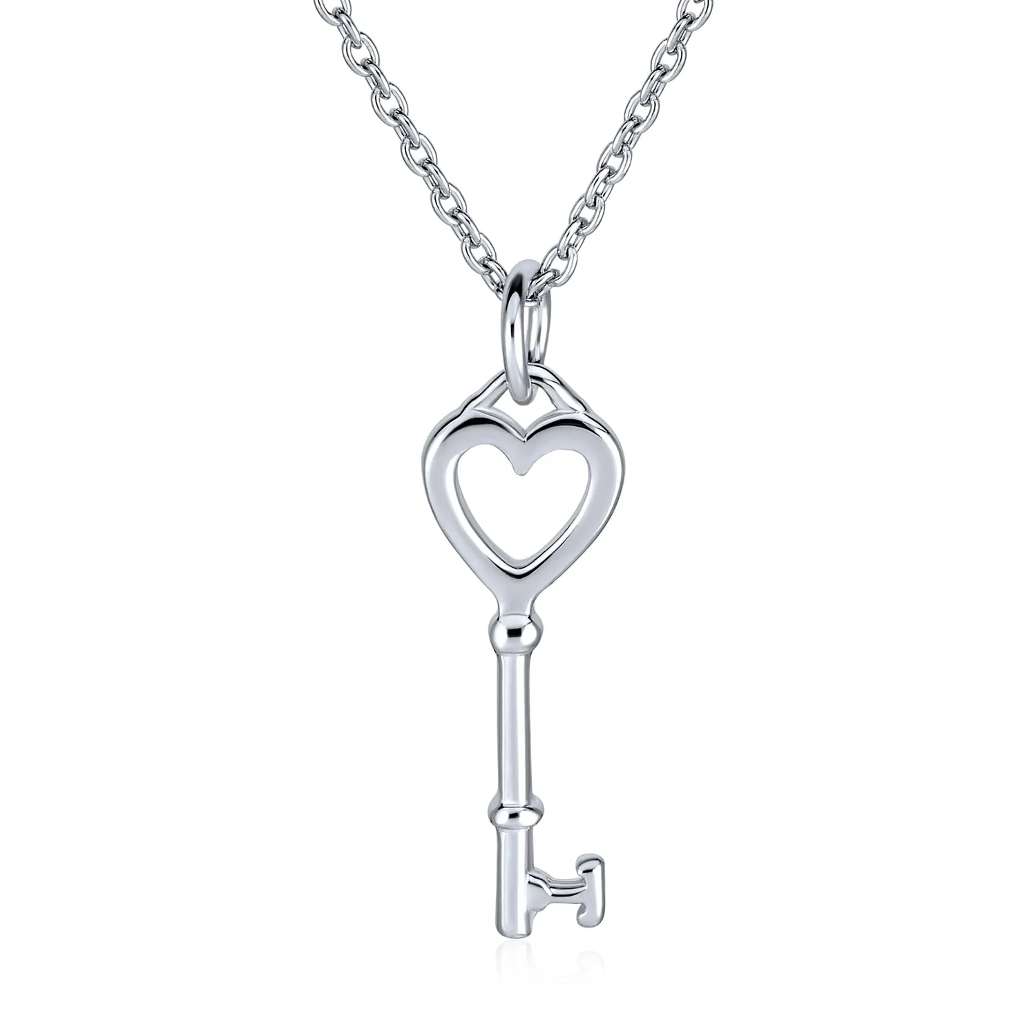 Key to Your Heart Pendant Necklace in 14K Gold Plated Sterling Silver