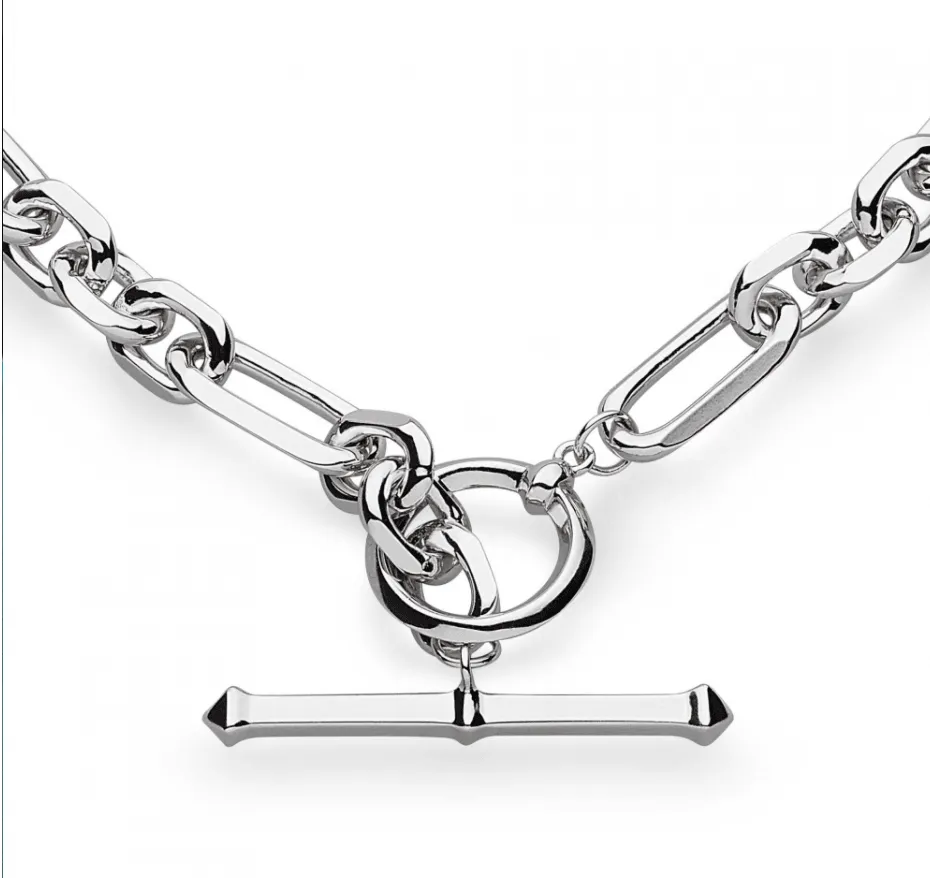 Kit Heath Revival Astoria Figaro Chain Link T-Bar Necklace