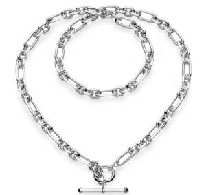Kit Heath Revival Astoria Figaro Chain Link T-Bar Necklace