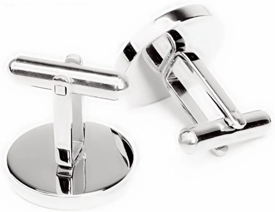 Kooer Custom Personalized Cufflinks & Tie Clip Set Wedding Jewelry Cufflinks Engraved Gifts for Men