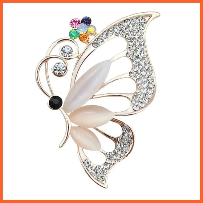 Korean-Style Elegant Crystal  Brooch | Fashion Alloy Women Accessories