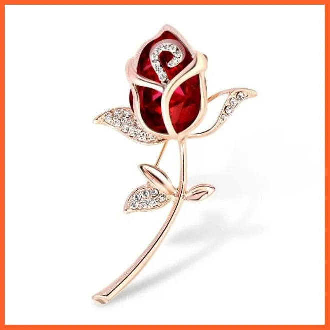 Korean-Style Elegant Crystal  Brooch | Fashion Alloy Women Accessories