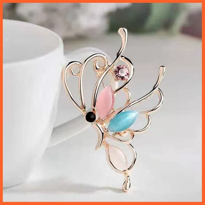 Korean-Style Elegant Crystal  Brooch | Fashion Alloy Women Accessories