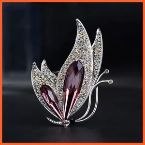 Korean-Style Elegant Crystal  Brooch | Fashion Alloy Women Accessories