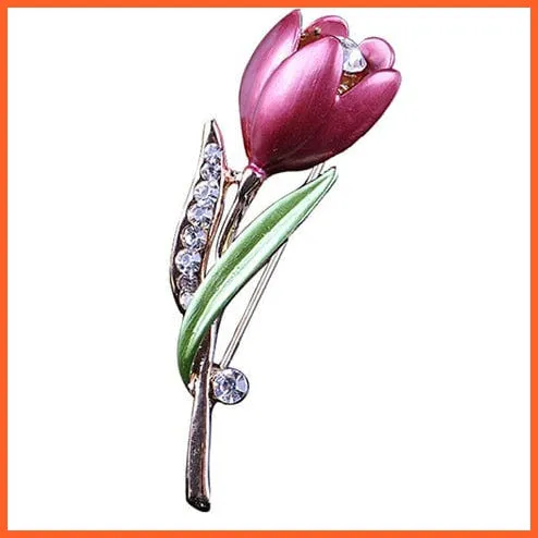 Korean-Style Elegant Crystal  Brooch | Fashion Alloy Women Accessories