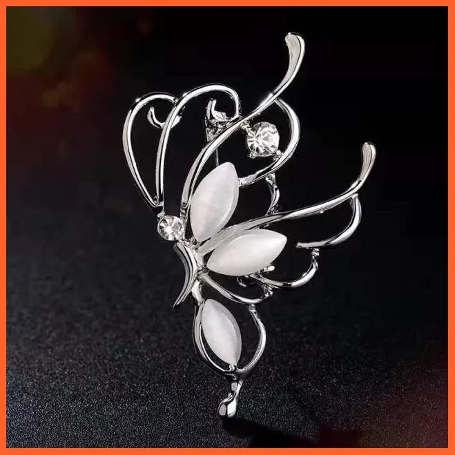 Korean-Style Elegant Crystal  Brooch | Fashion Alloy Women Accessories