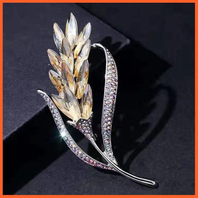 Korean-Style Elegant Crystal  Brooch | Fashion Alloy Women Accessories