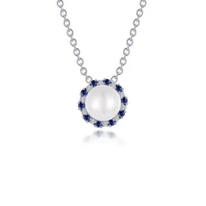 Lafonn Cultured Freshwater Pearl Halo Necklace