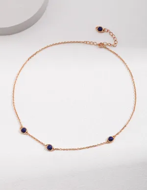 Lapis Lazuli Necklace in Gold Vermeil