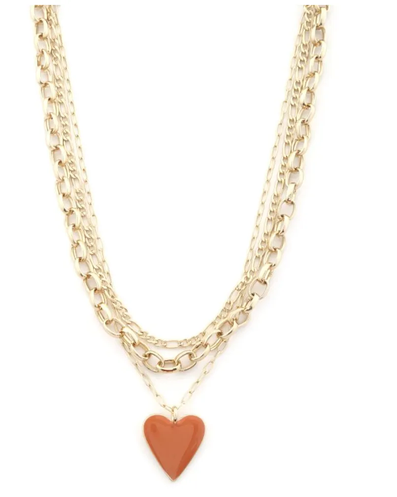 Layered Heart Necklace