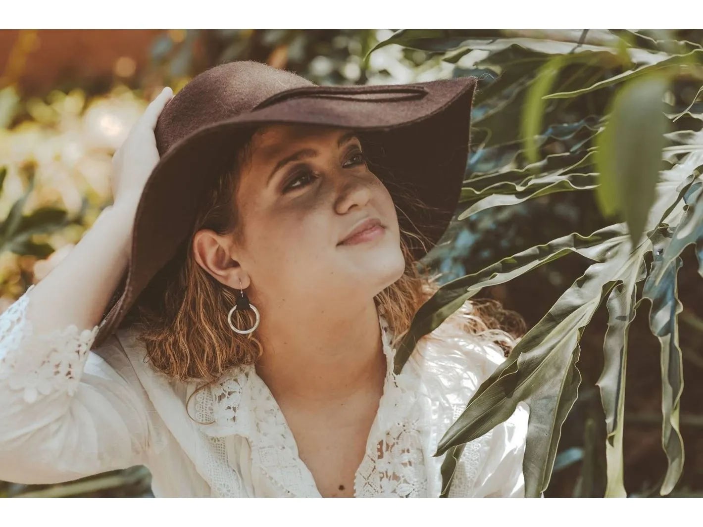 Leather hoop earrings, Mother's Day gift