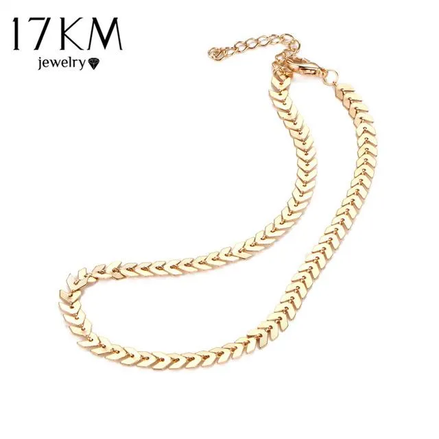 Leaves Chain Sequins Choker Necklace For Woman