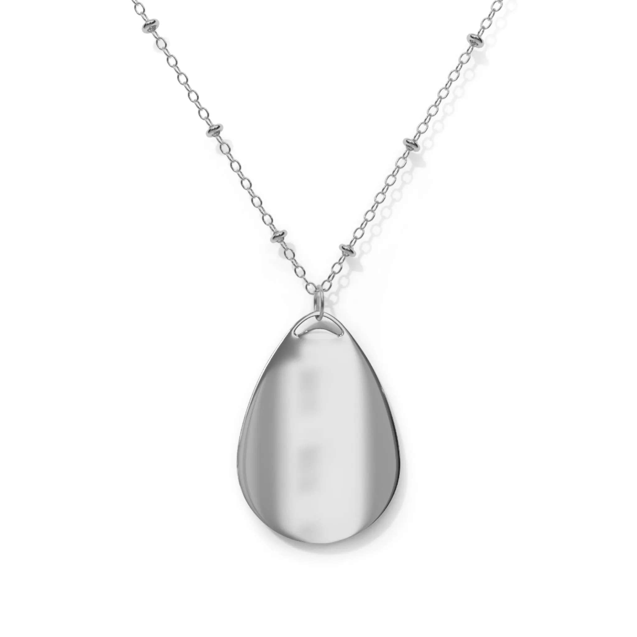 Lesbian Pride Oval Necklace