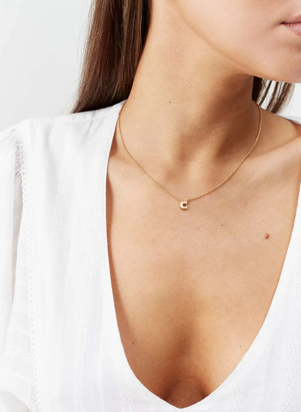 Letter 'c' Pendant Necklace