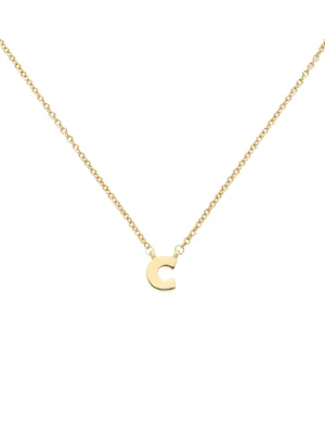 Letter 'c' Pendant Necklace