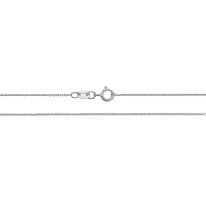 Lloyds Lightweight Cable Chain Necklace - 18k White Gold