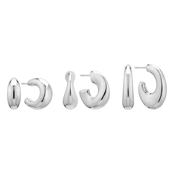 Love Of Reflection Hoop Earrings Set