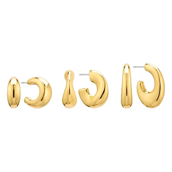Love Of Reflection Hoop Earrings Set