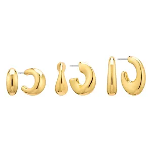 Love Of Reflection Hoop Earrings Set
