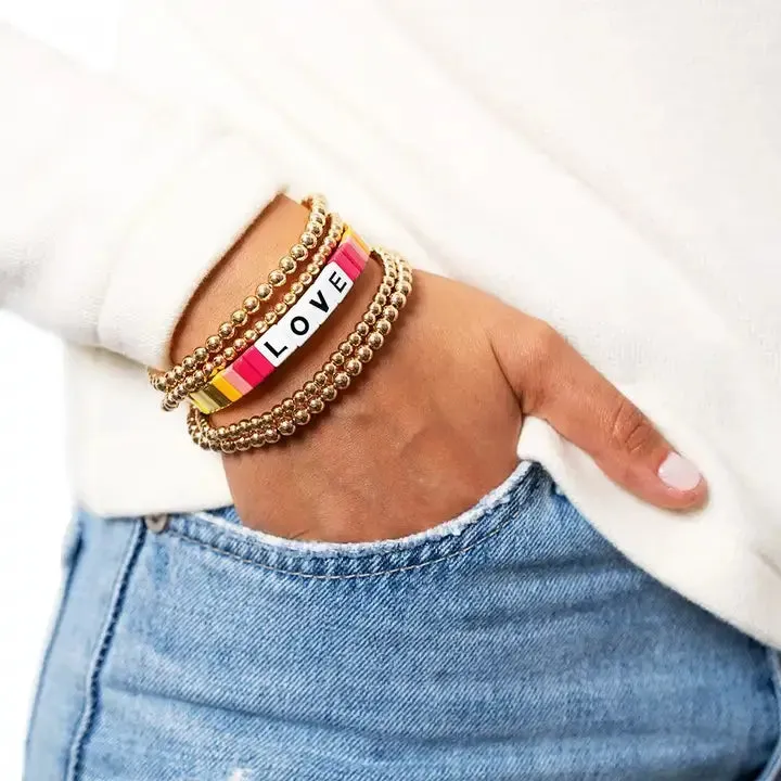 Lucky in Love Tile Bracelet
