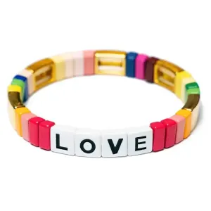 Lucky in Love Tile Bracelet