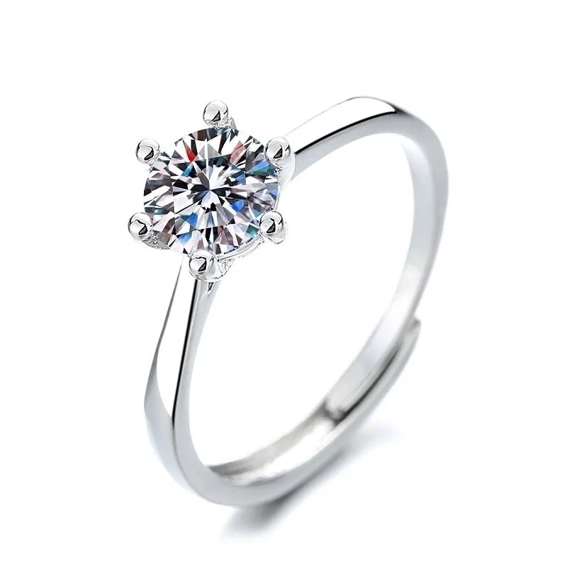 Luxurious Geometric Copper Plating Artificial Rhinestones Open Ring