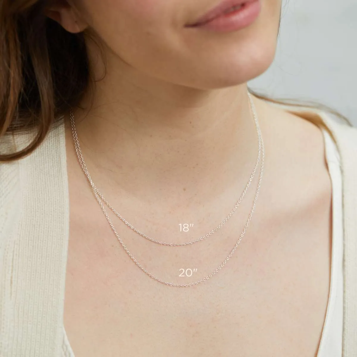 Marylebone 9ct White Gold Fine Trace Chain